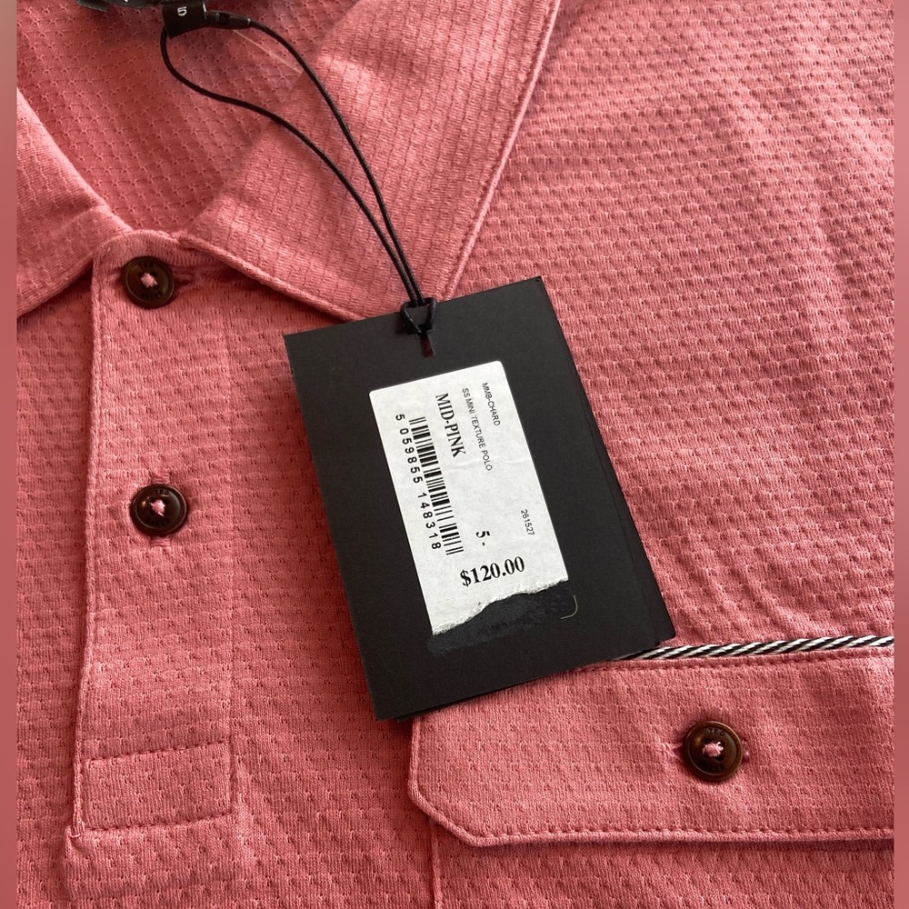 Ted Baker. Men’s collard shirt. Size 5. Never before worn. Tags still on.